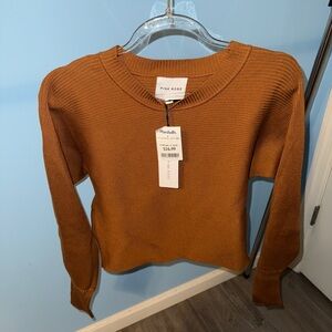Marshalls Women's Crew Neck Sweater in Warm Brown